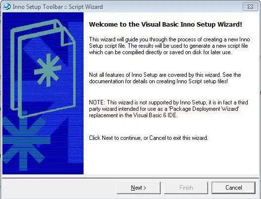 Download web tool or web app Inno Setup Toolbar Advanced for VB6