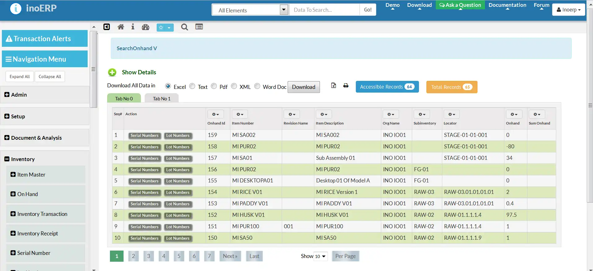 Download web tool or web app inoERP