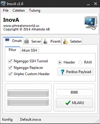 Download web tool or web app InovA