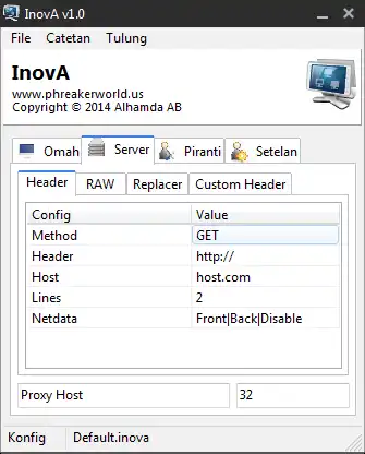 Unduh alat web atau aplikasi web Inova