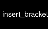 Patakbuhin ang insert_brackets sa OnWorks na libreng hosting provider sa Ubuntu Online, Fedora Online, Windows online emulator o MAC OS online emulator