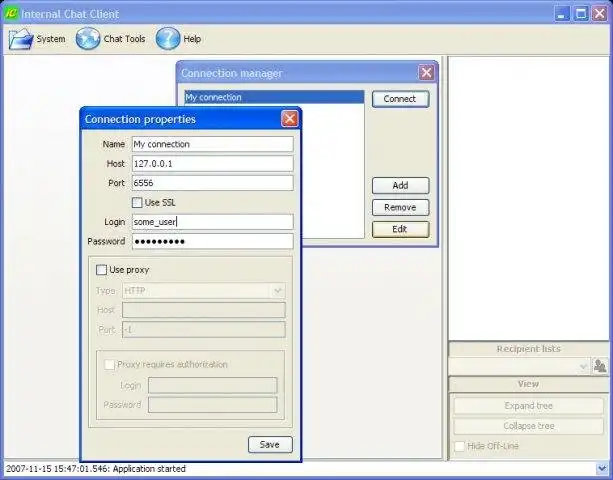 Download web tool or web app Internal Chat (IntChat)