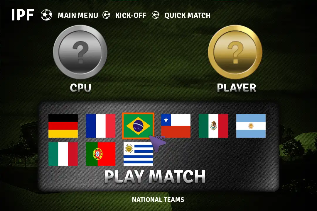웹 도구 또는 웹 앱 International Pong Football 18을 다운로드하여 온라인 Linux에서 실행