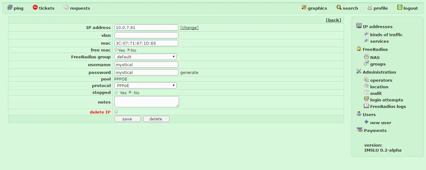 Download web tool or web app Internet Management System for LAN Users