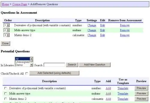 Download web tool or web app Internet Mathematics Assessment System