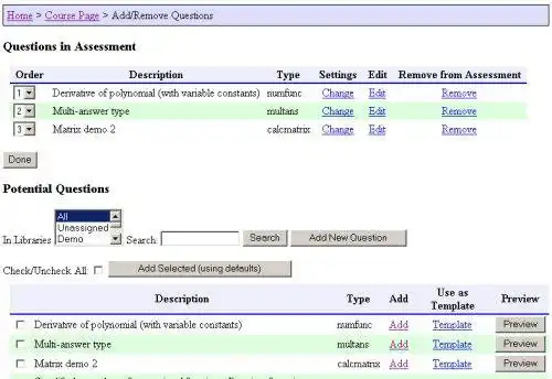 Download web tool or web app Internet Mathematics Assessment System to run in Linux online