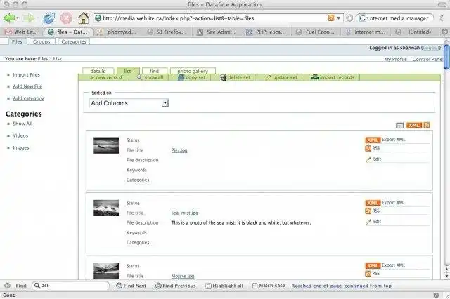 Download webtool of webapp Internet Media Manager