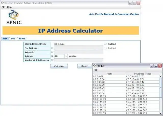 Download web tool or web app Internet Protocol Address Calculator