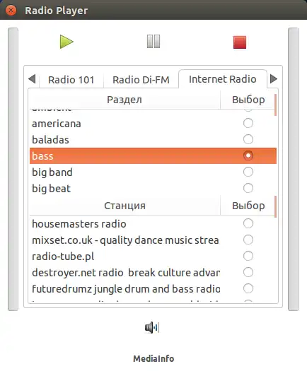 Descargue la herramienta web o la aplicación web Internet Radio Player