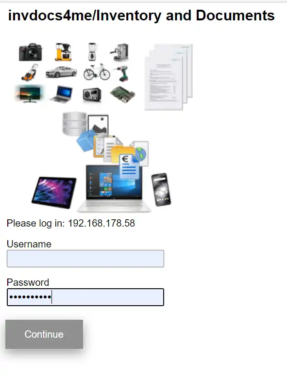 Download web tool or web app invdocs4me Inventory and Documents