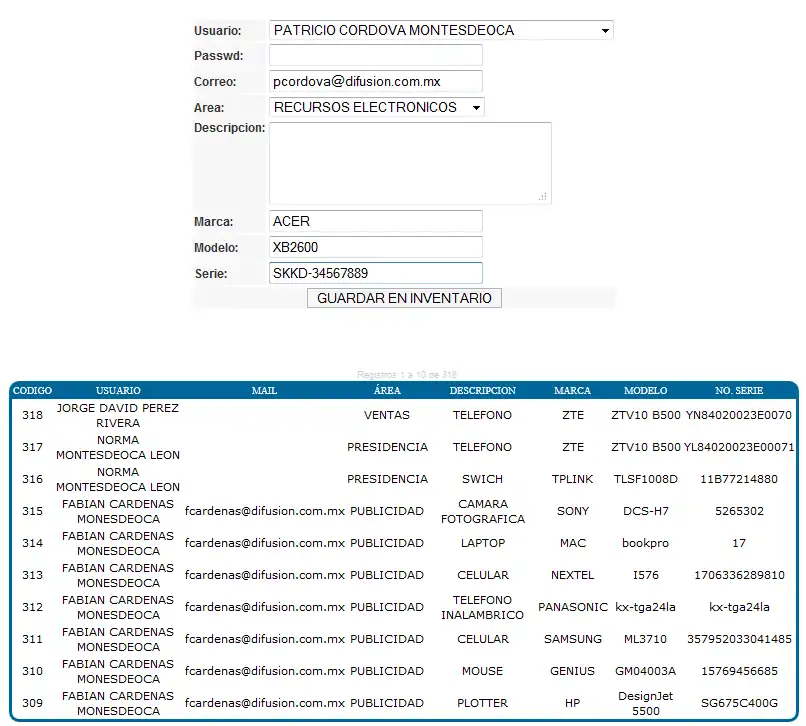 Unduh alat web atau aplikasi web Inventario Elite