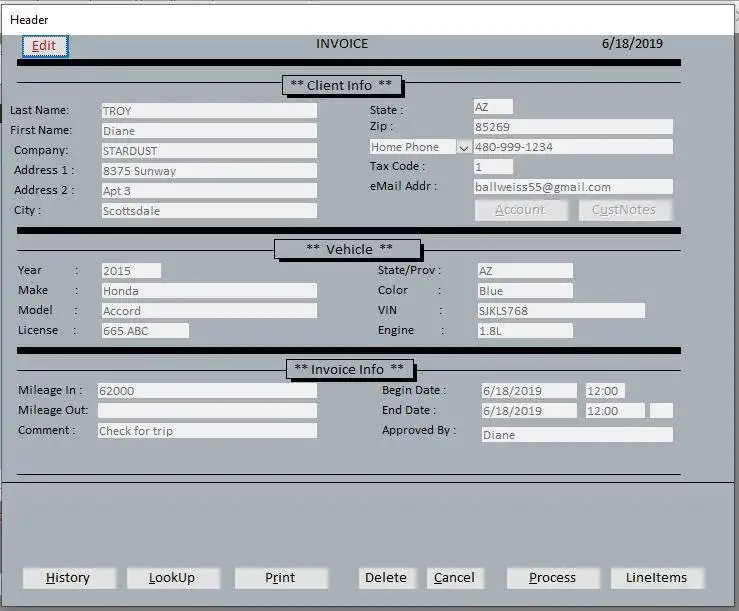 Télécharger l'outil Web ou l'application Web facturation-réparation automobile
