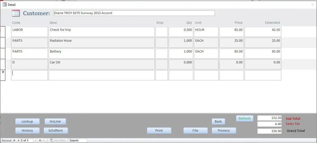 Download web tool or web app invoicing-car-repair