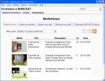 Web-Tool oder Web-App herunterladen Inwicast Mediacenter