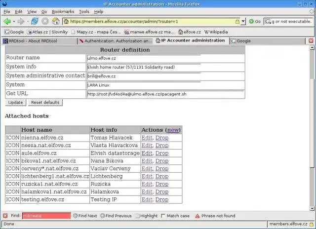 Завантажте веб-інструмент або веб-програму IP accounter