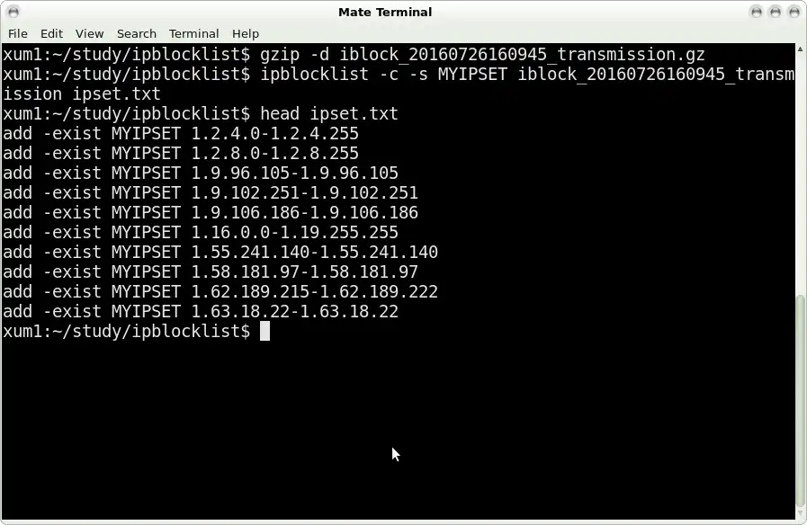 웹 도구 또는 웹 앱 ipblocklist 다운로드