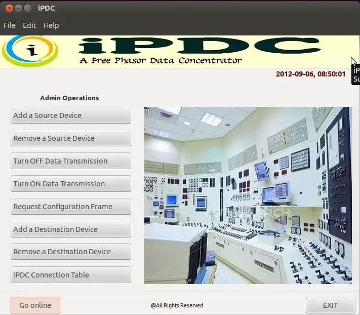 Pobierz narzędzie internetowe lub aplikację internetową iPDC - bezpłatny koncentrator danych Phasor do działania w systemie Linux online