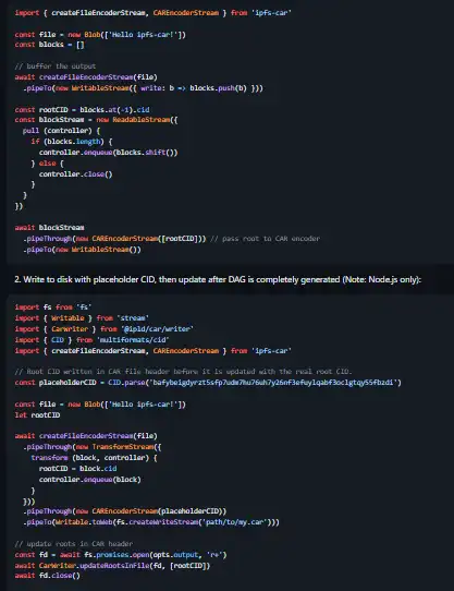 下载网络工具或网络应用程序 ipfs-car