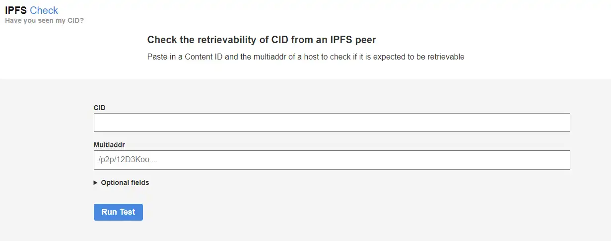 Télécharger l'outil Web ou l'application Web ipfs-check