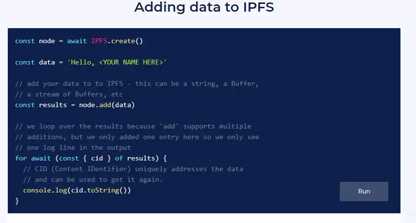 Télécharger l'outil Web ou l'application Web IPFS JavaScript