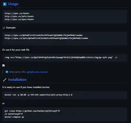 Download web tool or web app ipfsProxyHTTP