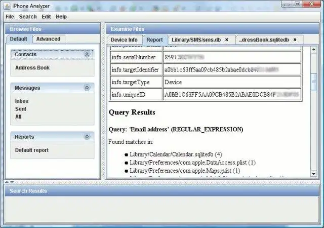 Download web tool or web app IPhone Analyzer