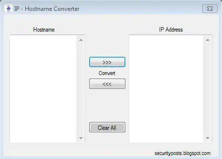ดาวน์โหลดเครื่องมือเว็บหรือ IP เว็บแอป - Hostname Converter