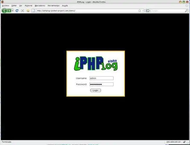 Завантажте веб-інструмент або веб-програму IPHPLog