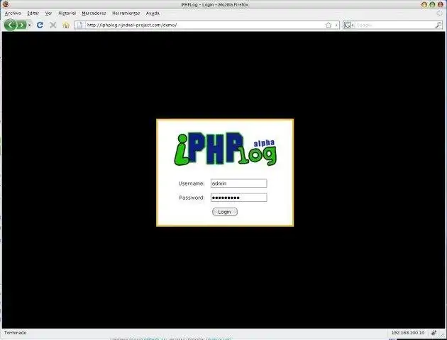 Muat turun alat web atau aplikasi web IPHPLog