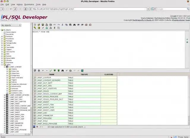 Download web tool or web app iPL/SQL Developer