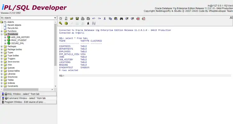 Download web tool or web app iPL/SQL Developer