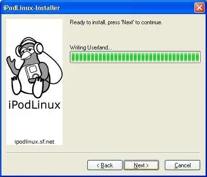 Download web tool or web app ipodlinux-installer