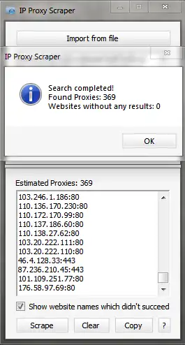 Download web tool or web app IP Proxy Scraper