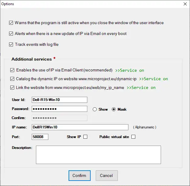 Download web tool or web app IP via Email