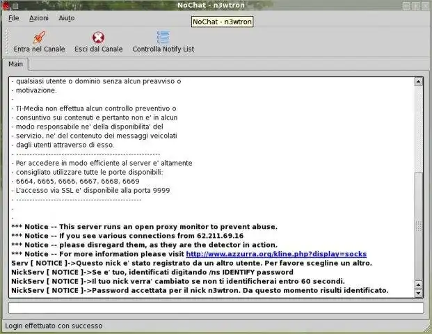 Descargue la herramienta web o la aplicación web IRC Chat escrito con QT Library v.4