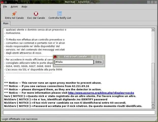 Descargue la herramienta web o la aplicación web IRC Chat escrito con QT Library v.4