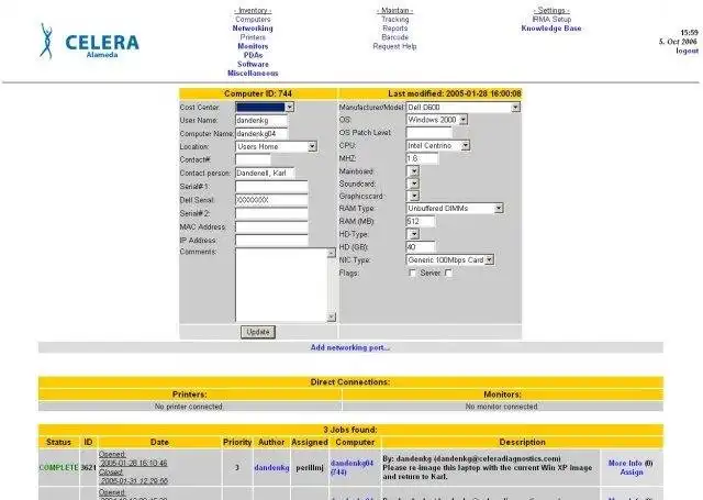 Download web tool or web app IRMA - Asset Inventory and Job Tracking