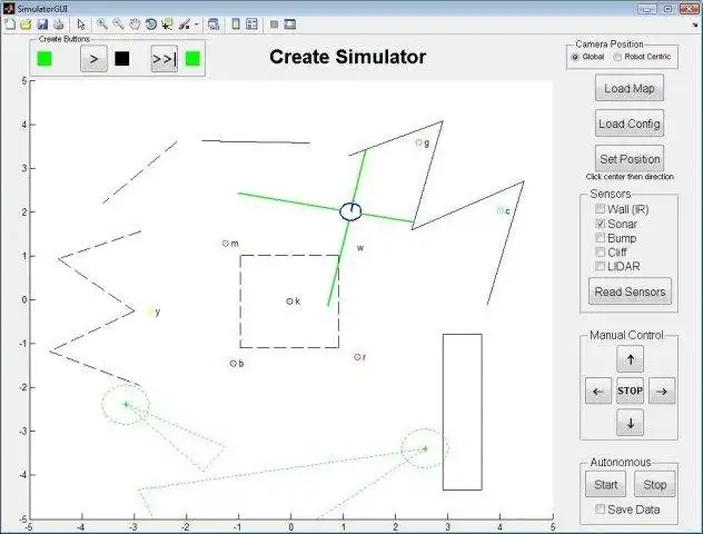 Descargue la herramienta web o la aplicación web iRobot Create Simulator