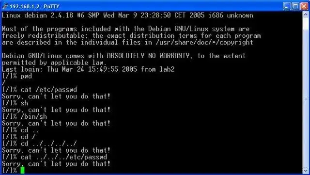 Download web tool or web app Iron Bars restricted Shell for Linux
