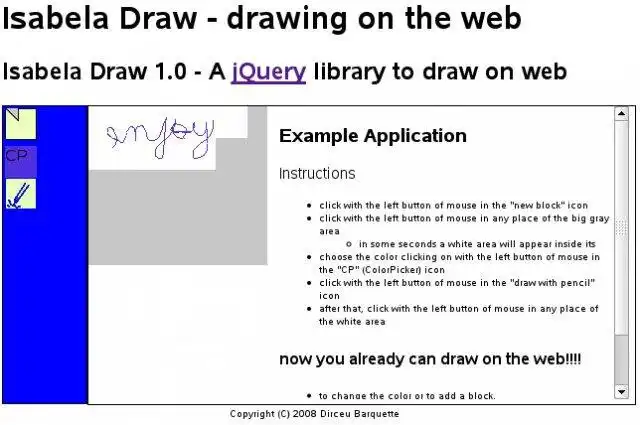 Télécharger l'outil Web ou l'application Web Isabela Draw