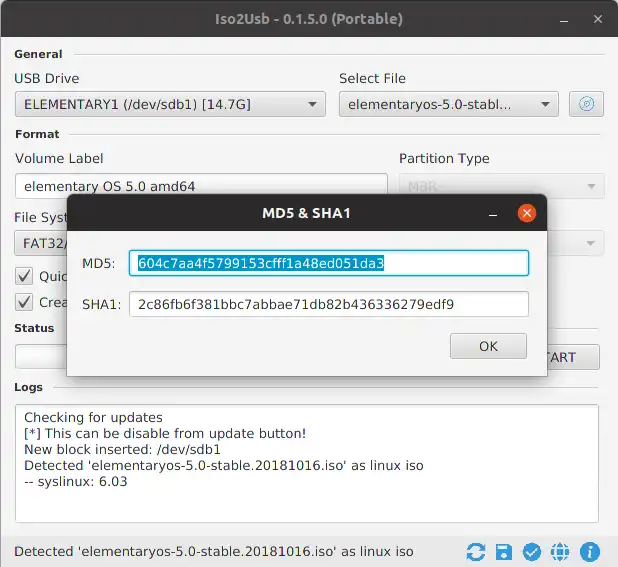 Download web tool or web app Iso2Usb