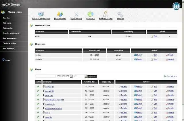 Download web tool or web app ISP Control Panel