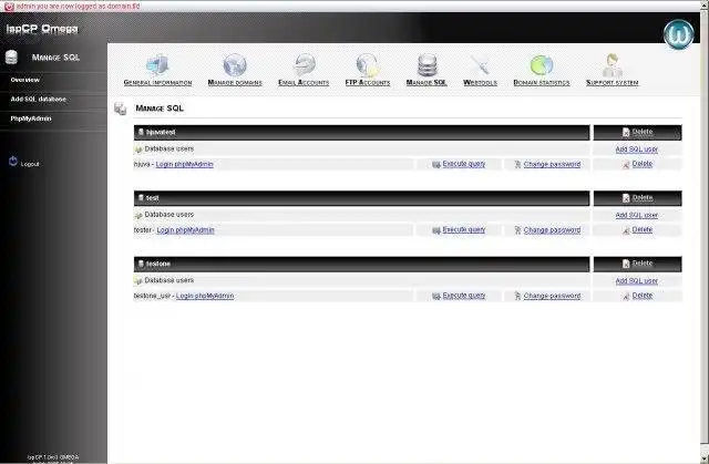 Download web tool or web app ISP Control Panel