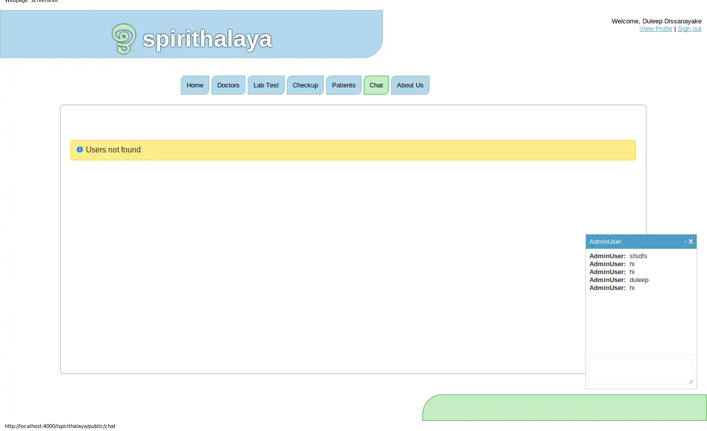 下载网络工具或网络应用程序 Ispirithalaya 医院管理系统