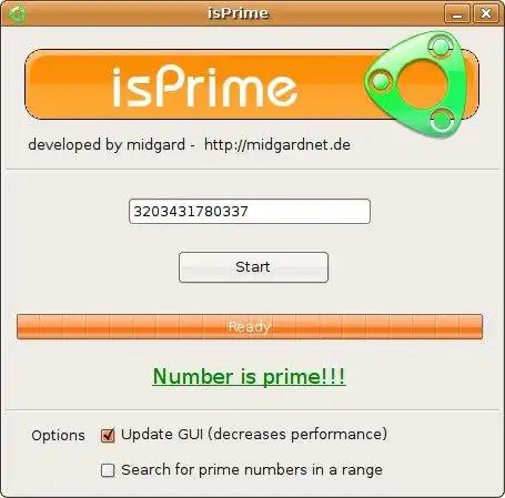 Download web tool or web app isPrime to run in Linux online