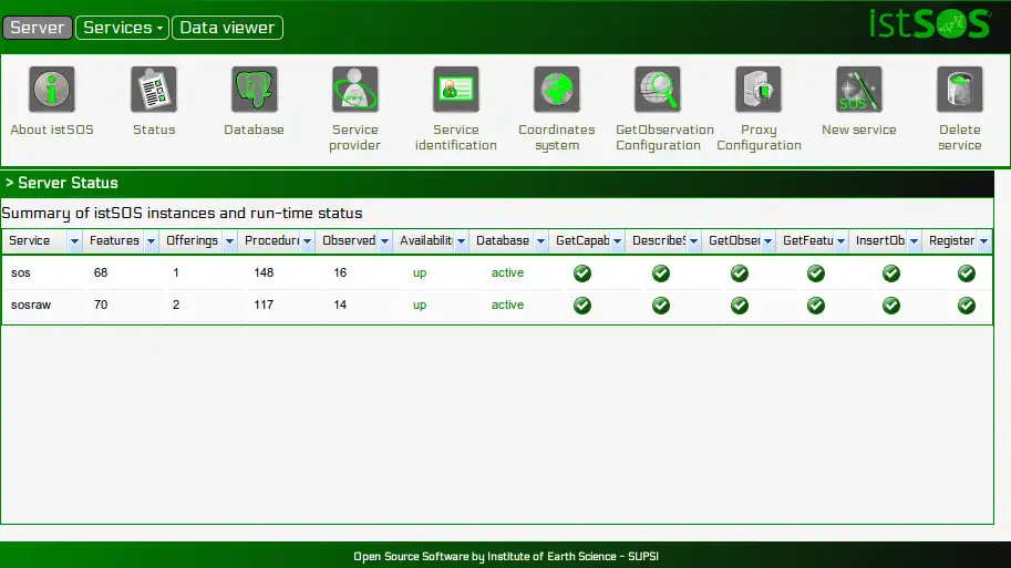 Download web tool or web app istSOS
