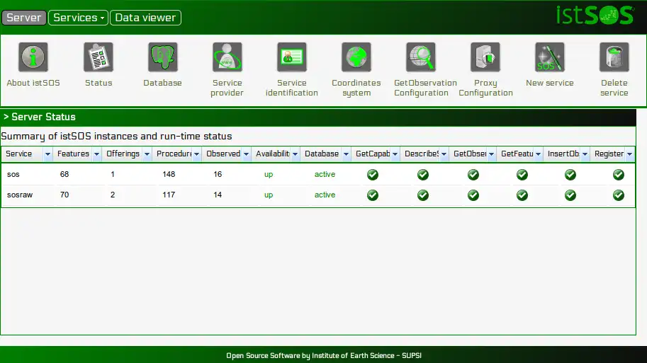 Descargue la herramienta web o la aplicación web istSOS