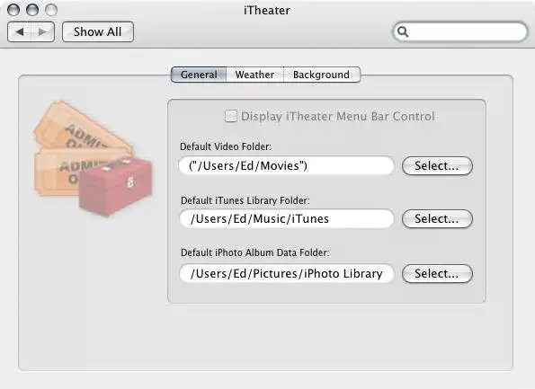 Download web tool or web app iTheater: The Mac Media Center