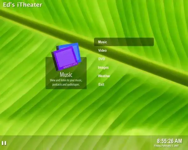 قم بتنزيل أداة الويب أو تطبيق الويب iTheater: The Mac Media Center للتشغيل في Linux عبر الإنترنت