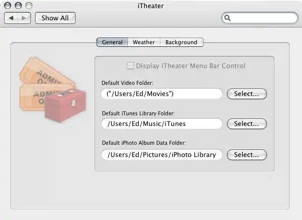 Descargue la herramienta web o la aplicación web iTheater: Mac Media Center para ejecutar en Linux en línea